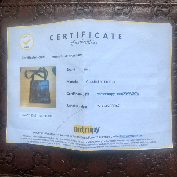 Gucci Messenger Bag - GG monogram brown leather cross body - Picture 8 of 9